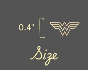 Wonder Woman Inspired Necklace: Winged W Pendant in Sterling Silver – 5