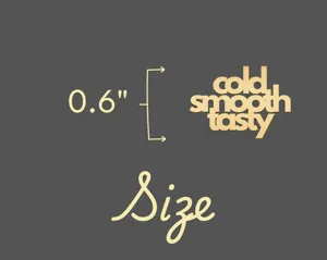 Custom Text Quote Necklace: Cold Smooth Tasty Minimalist Jewelry – 5