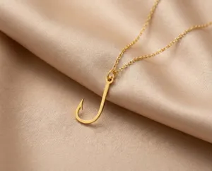 Fishing Hook Necklace in 925 Sterling Silver for Anglers – 3