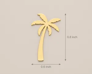 Palm Tree Pendant Necklace: Handmade 925 Sterling Silver Tropical Jewelry – 4