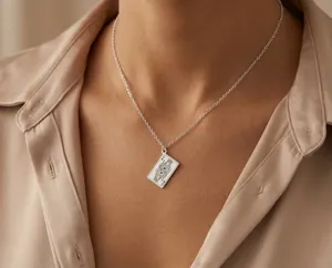 Queen of Spades Pendant Necklace in 925 Sterling Silver – 3