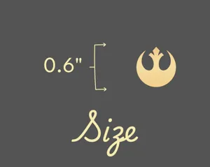 Rebel Alliance Necklace – Star-Inspired Sci-Fi Pendant in Sterling Silver – 5
