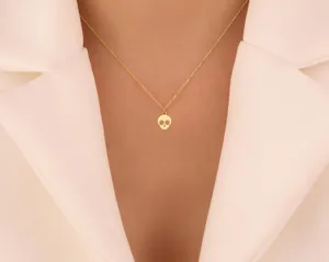 Minimalist Skull Necklace in Gold, Rose Gold or Silver – Gothic Charm – 3