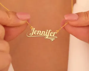 Personalized Name Necklace with Underline in Gold, Rose Gold or Silver – 4