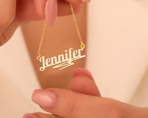 Personalized Name Necklace – Elegant Underlined Custom Pendant – 3