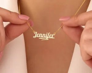 Personalized Name Necklace – Elegant Underlined Custom Pendant – 2