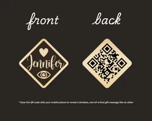 Personalized QR Code Necklace with Custom Name Charm – 4