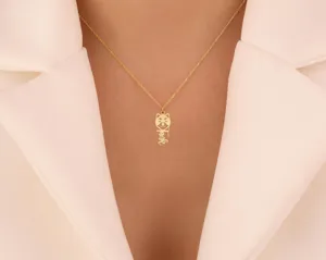Personalized Shiba Inu Dog Necklace with Custom Name Pendant – 3