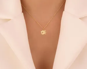 Sonic Head Gold Pendant Necklace for Gaming Fans – 3