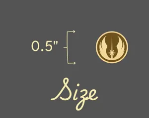 Jedi Order Necklace - Sci-Fi Pendant in Gold Plated Sterling Silver – 5