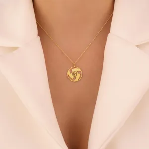 Personalized Volleyball Necklace with Number or Letter Pendant – 2