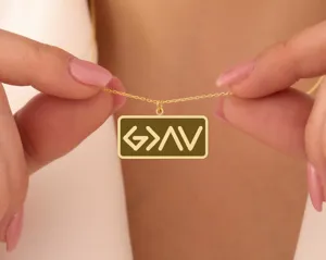God is Greater than the Highs and Lows Necklace in 925 Sterling Silver – 1