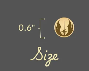 Jedi Symbol Necklace: Galactic Sci-Fi Pendant in Sterling Silver – 5