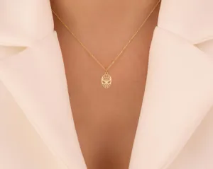 Spiderman-Inspired Necklace: Bold Web Pendant in Gold Plated Sterling Silver – 3
