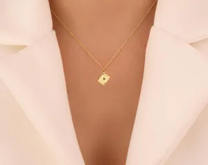 Ace of Hearts Necklace in Gold Plated Silver for Poker Fans – 3
