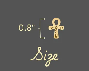 Ankh Cross Necklace - Gold Plated Ancient Egyptian Pendant for Spiritual Style – 5