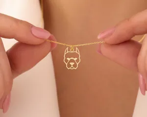 Pitbull Necklace – Handmade 925 Sterling Silver Pet Lover Jewelry – 2