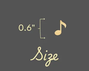 Music Note Necklace – Minimalist Eighth Note Pendant in 925 Sterling Silver – 5