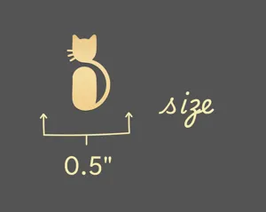 Cat Necklace: Minimalist Silhouette Pendant for Cat Lovers – 5