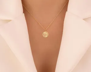 Virgo Zodiac Necklace: Gold Pendant in 925 Sterling Silver – 3