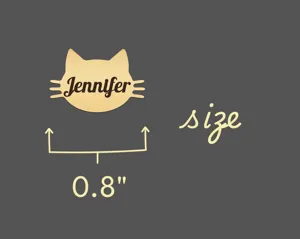 Custom Cat Name Necklace - Personalized Kitty Face Pendant – 5
