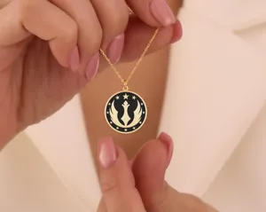 New Republic Necklace: Star Inspired Sci-Fi Pendant in Sterling Silver – 2