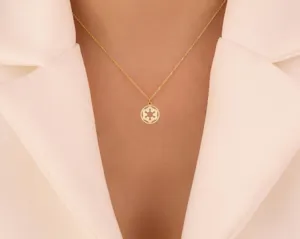 Galactic Empire Necklace – Star Fan Gift – Sci-Fi Symbol Pendant – 3
