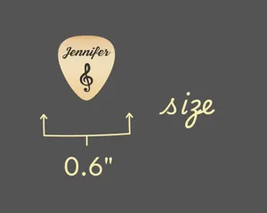 Personalized Guitar Pick Necklace with Name in 925 Sterling Silver – 5