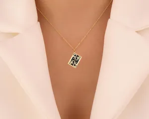 Jack of Spades Necklace in Gold Plated 925 Sterling Silver – 3