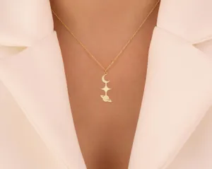 Custom Symbol Pendant Necklace: Celestial Sterling Silver Jewelry – 3