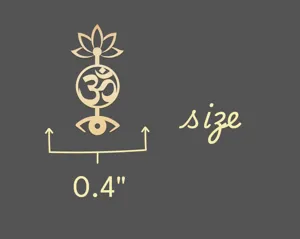 Spiritual Symbol Necklace: Custom Lotus, Om and Evil Eye Pendant – 5