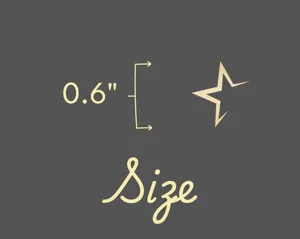 Star Pendant Necklace in Gold Finish, Minimalist Celestial Charm – 5