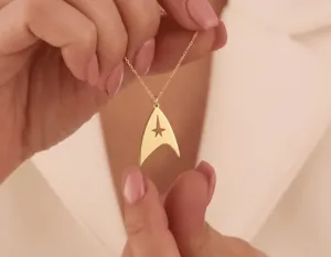 Star Trek Pendant Necklace: 0.6 Inch Star Charm in Gold, Rose Gold or Silver – 2