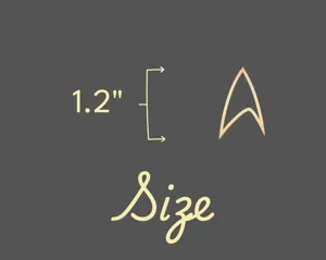 Starfleet Pendant Necklace: Gold Plated Star Trek Inspired Jewelry – 5