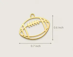 Football Necklace: Gold Plated Sports Jewelry – 4