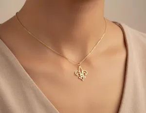 Fleur De Lis Necklace in Gold, Rose Gold or Silver – 2