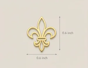 Fleur De Lis Necklace in Gold, Rose Gold or Silver – 4