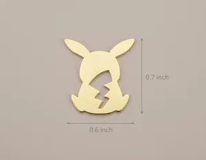 Pikachu Necklace in Gold Plating – Cute Character Pendant – 4