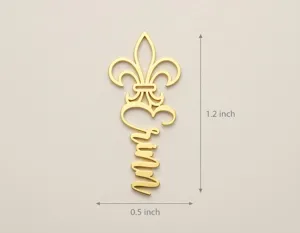 Fleur De Lis Personalized Name Necklace in Sterling Silver – 4