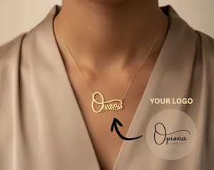 Custom Logo Necklace: 925 Sterling Silver Pendant From Your Brand Design – 1
