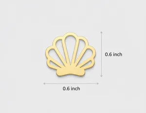 Shell Pendant Necklace – Gold Finished Coastal Design – 4