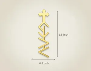 Cross God Is Greater Necklace – Gold Plated Inspirational Pendant – 4