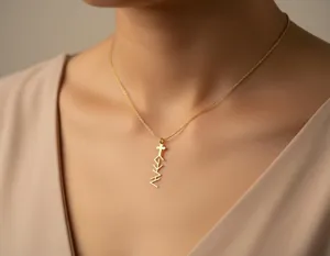 Cross God Is Greater Necklace – Gold Plated Inspirational Pendant – 2