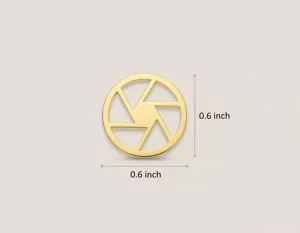 Camera Lens Pendant Necklace – Gold Photography Charm for Lovers – 4
