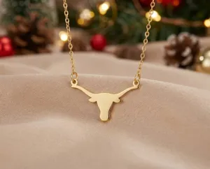 Longhorn Necklace in Sterling Silver – Sleek Western Charm – 2