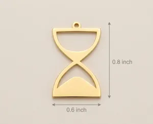 Hourglass Pendant Sterling Silver Minimalist Necklace – 4