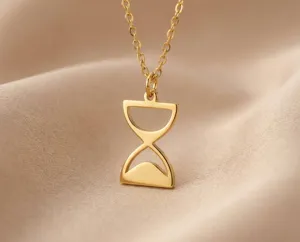 Hourglass Pendant Sterling Silver Minimalist Necklace – 3