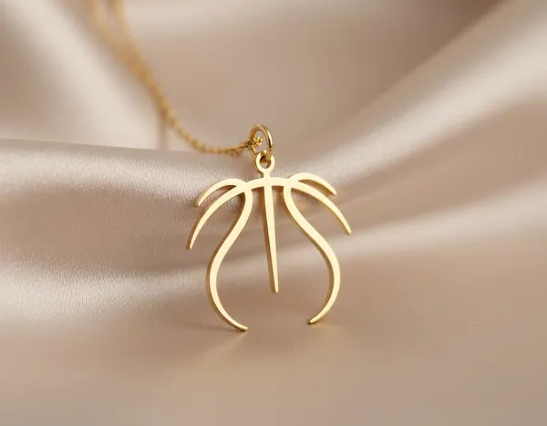 Basketball Pendant Necklace in 925 Sterling Silver for Sports Lovers