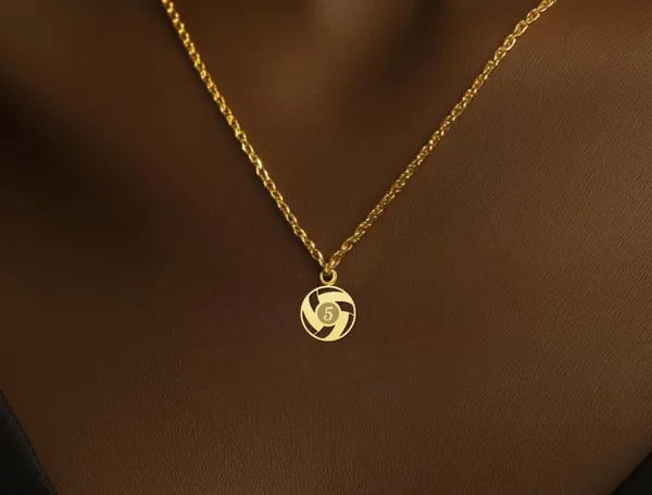 Personalized Volleyball Necklace with Custom Name or Number Pendant