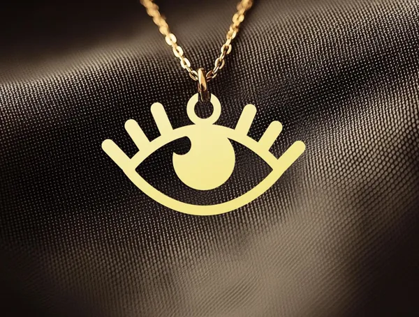 Evil Eye Necklace - Eye of Horus Protection Pendant in Sterling Silver